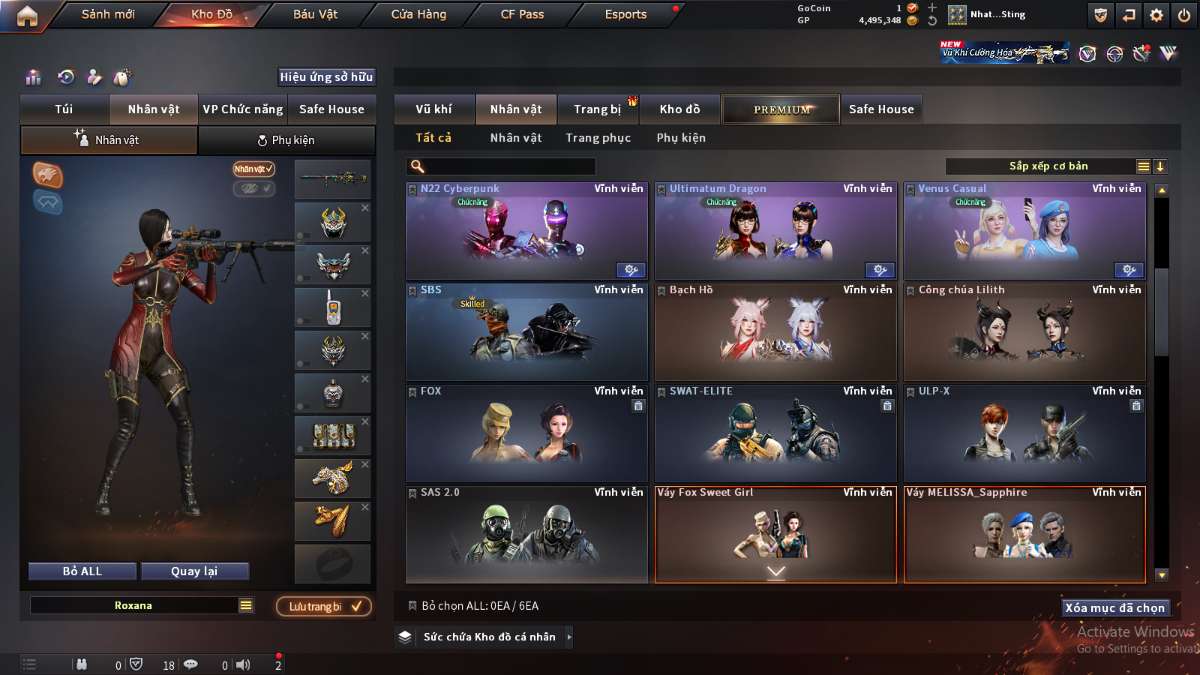 shop acc cf uy tin gia re